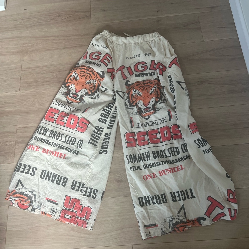 Tiger Brand Wide-Leg Pants